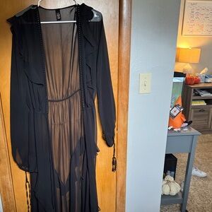 Victoria's Secret Black Sheer Top